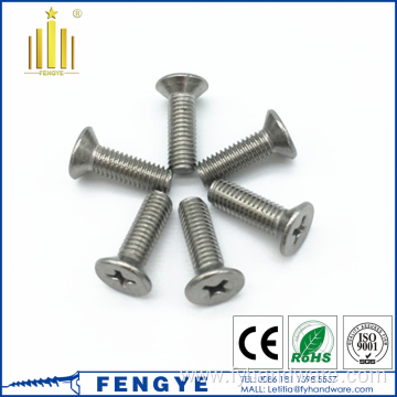 Titanium countersunk head cross machine screw